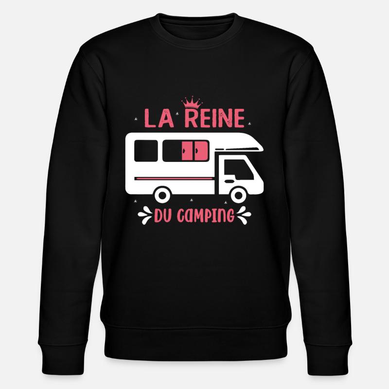La Reine Du Camping Campeuse - Sweat bio CHANGER Stanley/Stella Unisexe - noir