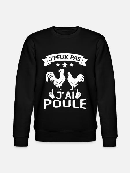 I Can't I Have Hen - Stanley/Stella CHANGER Unisex Organic Sweatshirt - black