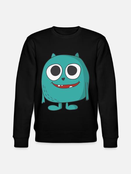 cute monster - Stanley/Stella CHANGER Unisex Organic Sweatshirt - black