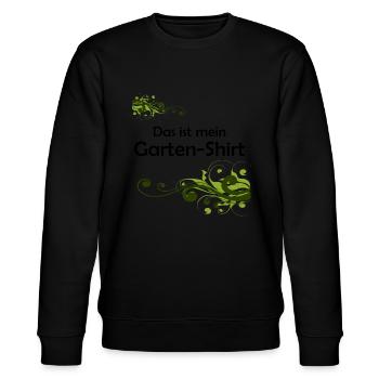 Garten Shirt - Stanley/Stella Unisex Bio-Sweatshirt CHANGER  - Schwarz - Vorne - Nik (191cm) & Marisol (170cm)