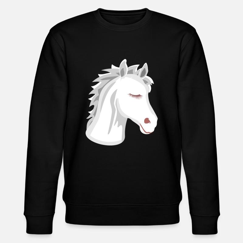 Pferdekopf - Stanley/Stella Unisex Bio-Sweatshirt CHANGER  - Schwarz