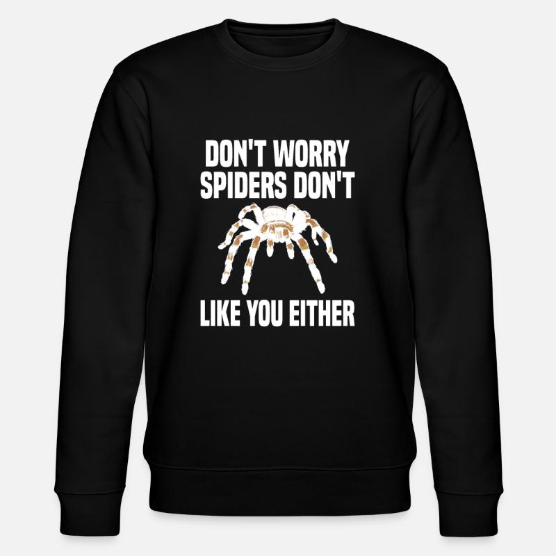 Tarentule Arachnide de compagnie - Sweat bio CHANGER Stanley/Stella Unisexe - noir