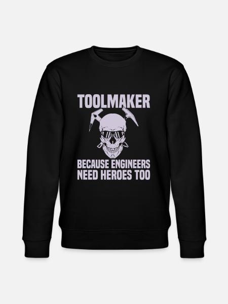 Cnc Fräser Zerspahnung Mechaniker - Stanley/Stella Unisex Bio-Sweatshirt CHANGER - Schwarz
