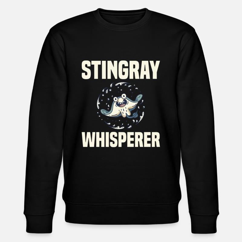 Stachelrochen Mantarochen Ozean - Stanley/Stella Unisex Bio-Sweatshirt CHANGER  - Schwarz
