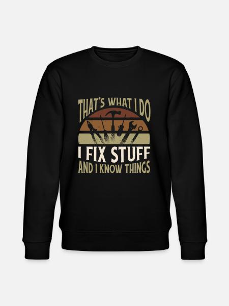 Cnc Mechanist Handwerker - Stanley/Stella Unisex Bio-Sweatshirt CHANGER  - Schwarz