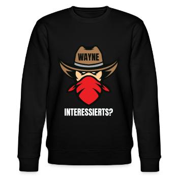 Wayne Interessierts - Stanley/Stella Unisex Bio-Sweatshirt CHANGER  - Schwarz - Vorne - Nik (191cm) & Marisol (170cm)