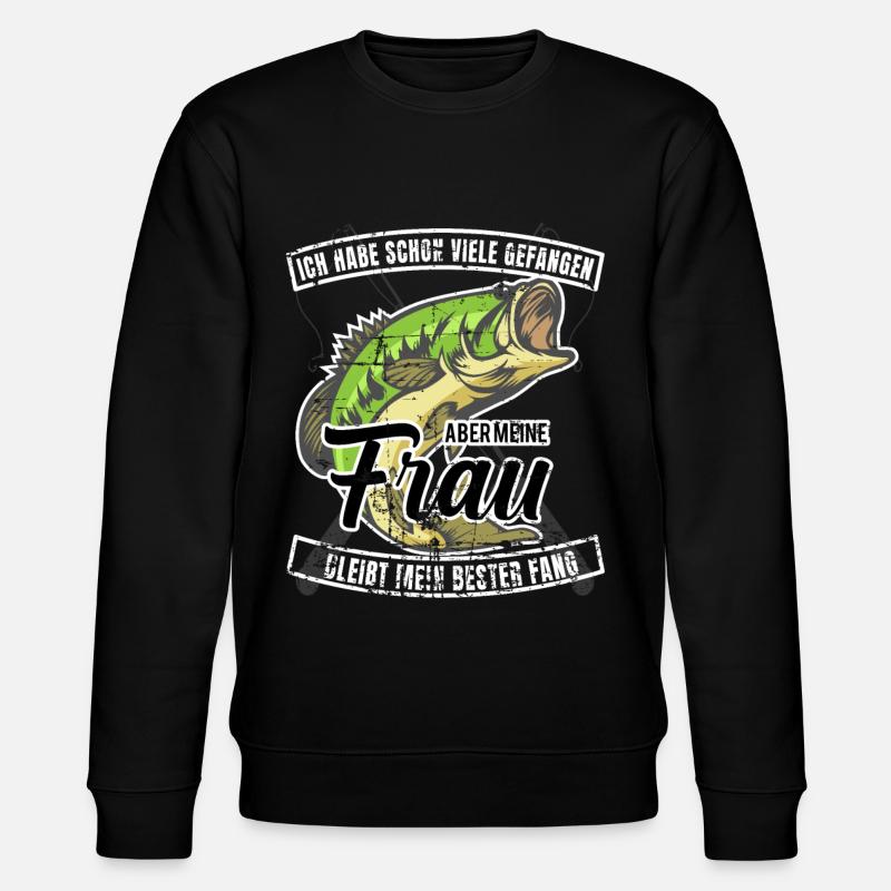 Mein Bester Fang - Stanley/Stella Unisex Bio-Sweatshirt CHANGER  - Schwarz