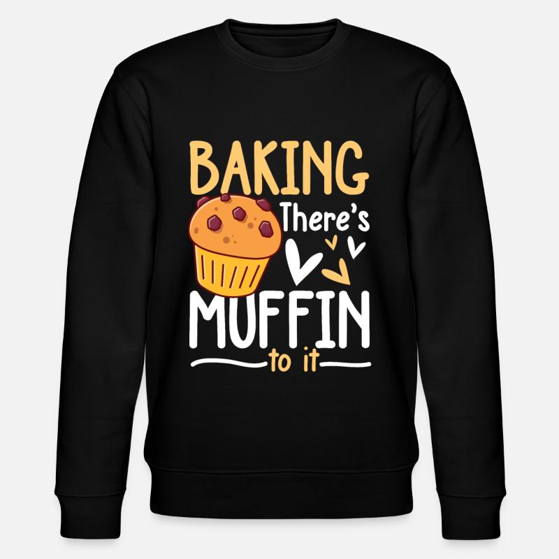 Baking There's Muffin To It - Stanley/Stella Unisex Bio-Sweatshirt CHANGER  - Schwarz