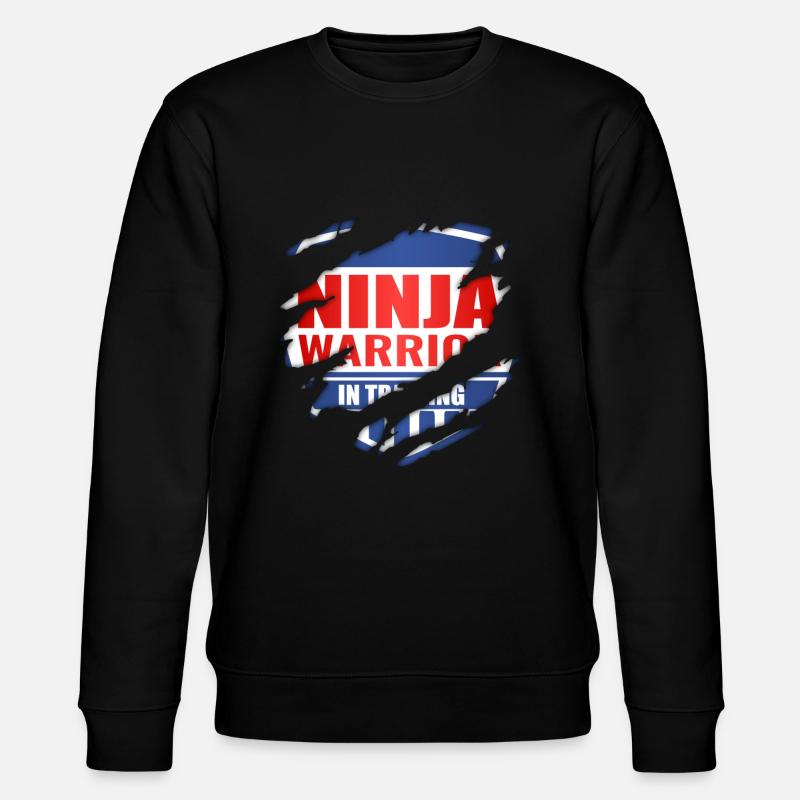 Ninja Warrior In Training - Stanley/Stella Unisex Bio-Sweatshirt CHANGER  - Schwarz