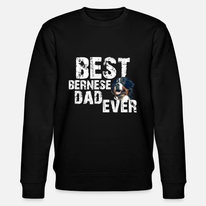 Berner Berghund - Stanley/Stella Unisex Bio-Sweatshirt CHANGER  - Schwarz