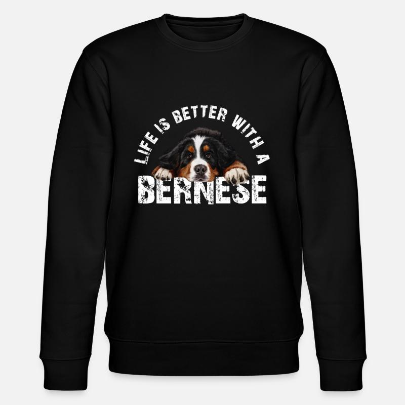 Bernese Mountain dog - Stanley/Stella CHANGER Unisex Organic Sweatshirt - black
