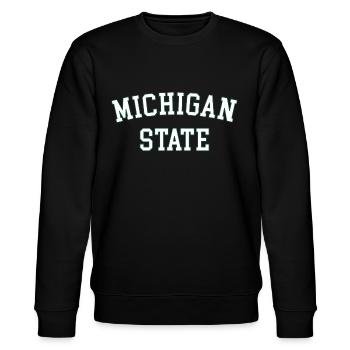 MSU Michigan State University - Sweat bio CHANGER Stanley/Stella Unisexe - noir - Devant - Nik (191cm) & Marisol (170cm)