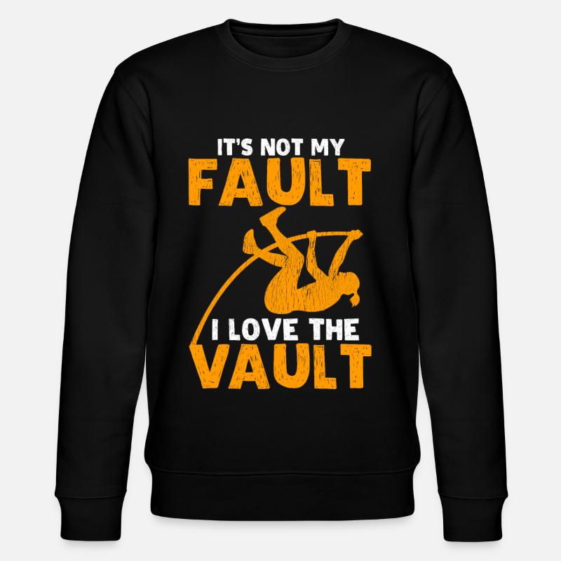 Pole vault Pole vaulter - Stanley/Stella CHANGER Unisex Organic Sweatshirt - black