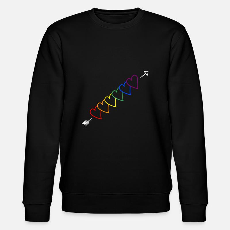 Flèche arc-en-ciel LGBT - Sweat bio CHANGER Stanley/Stella Unisexe - noir