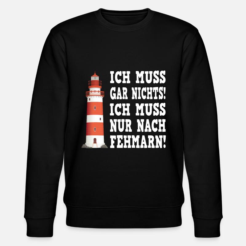 Fehmarn Ostsee Fehmarnsundbrücke - Stanley/Stella Unisex Bio-Sweatshirt CHANGER  - Schwarz