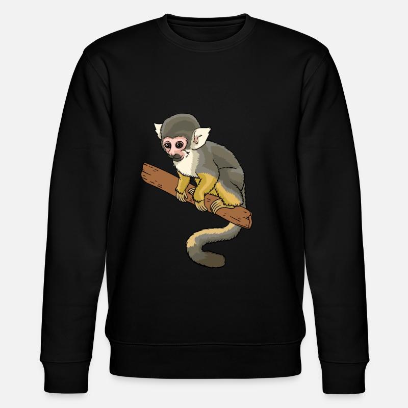 Singe écureuil primate singe écureuil - Sweat bio CHANGER Stanley/Stella Unisexe - noir