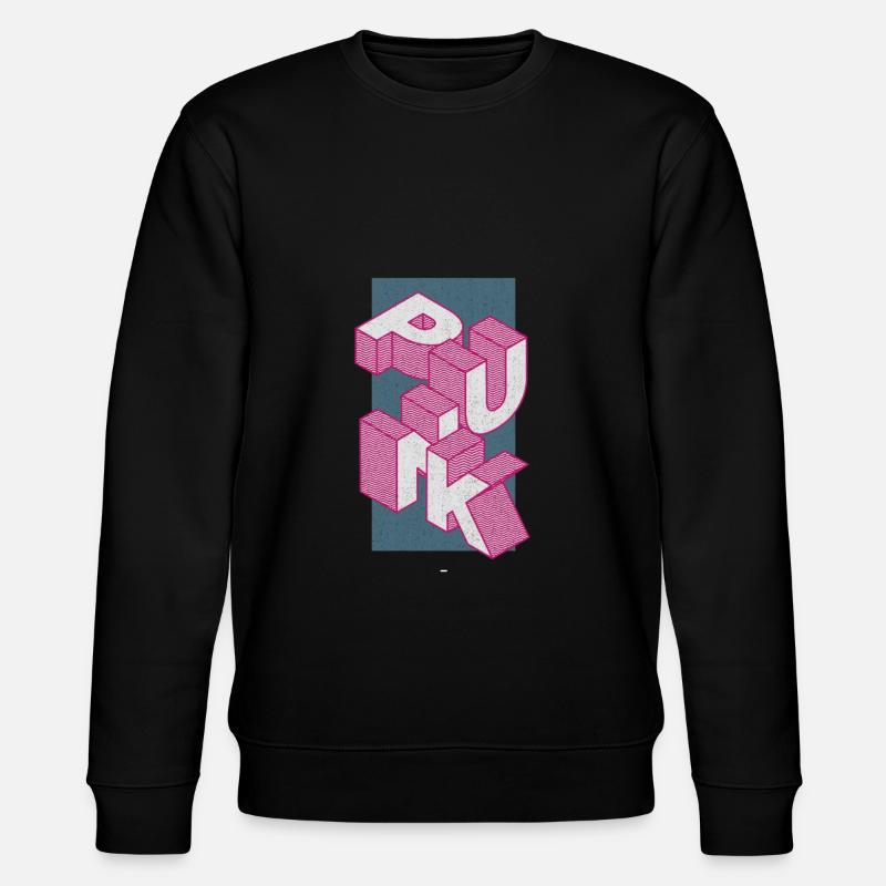 Punk - Stanley/Stella Unisex Bio-Sweatshirt CHANGER  - Schwarz