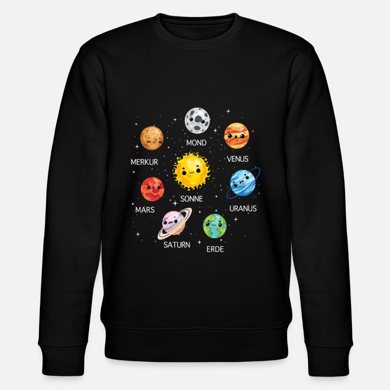 Solar system planets planet universe - Stanley/Stella CHANGER Unisex Organic Sweatshirt - black