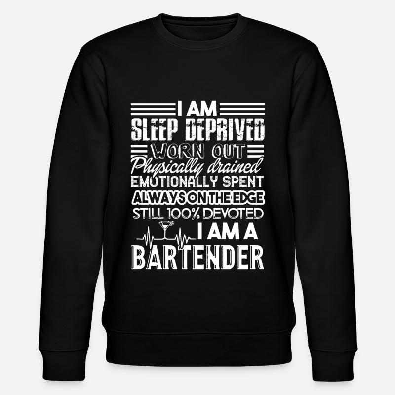 Bartender Love Being A Bartender - Stanley/Stella CHANGER Unisex Organic Sweatshirt - black