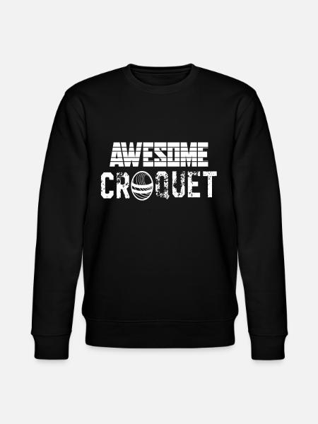 Croquet Awesome Croquet - Stanley/Stella CHANGER Unisex Organic Sweatshirt - black
