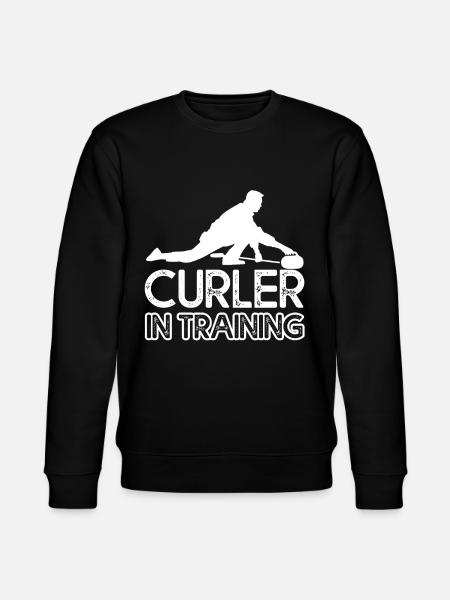 Curling Curler in Training - Stanley/Stella CHANGER Unisex Organic Sweatshirt - black