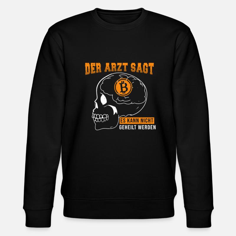 Bitcoin dans la tête - Sweat bio CHANGER Stanley/Stella Unisexe - noir