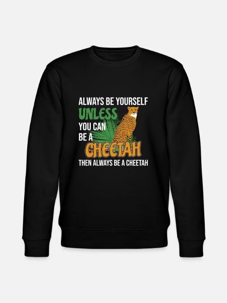 Guépard drôle en disant idée cadeau enfants - Sweat bio CHANGER Stanley/Stella Unisexe - noir