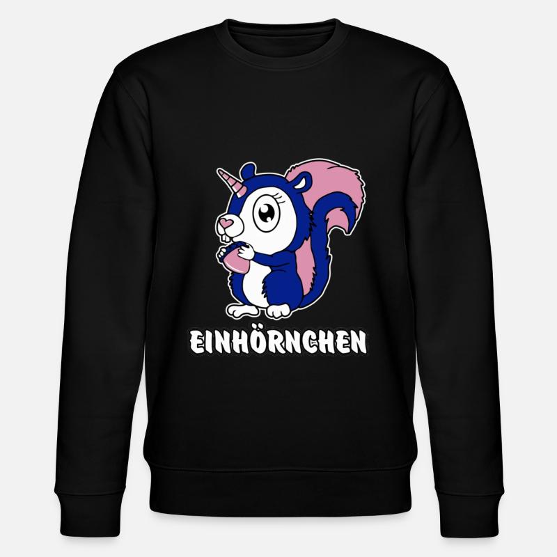Einhörnchen - Stanley/Stella CHANGER Unisex Organic Sweatshirt - black