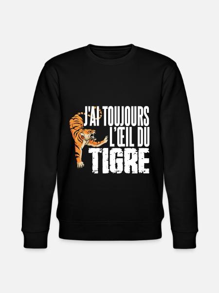Oeil du Tigre - Sweat bio CHANGER Stanley/Stella Unisexe - noir