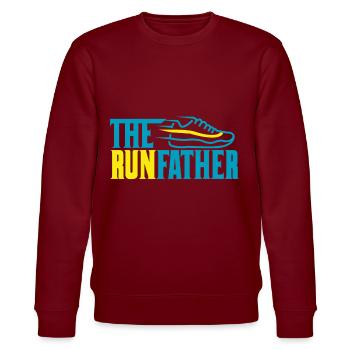 The runfather - Le père coureur - Sweat bio CHANGER Stanley/Stella Unisexe - bordeaux - Devant - Nik (191cm) & Marisol (170cm)