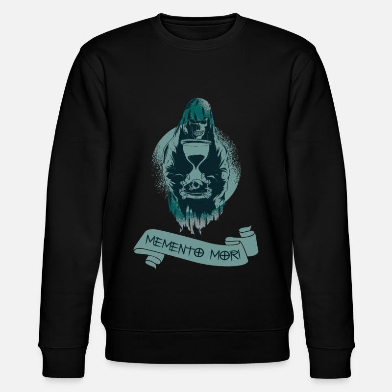 "Memento Mori", Skull, Death, Remember - Sweat bio CHANGER Stanley/Stella Unisexe - noir