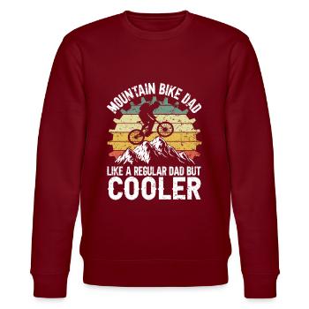 Cooler Mountainbike Papa - Sweat bio CHANGER Stanley/Stella Unisexe - bordeaux - Devant - Nik (191cm) & Marisol (170cm)