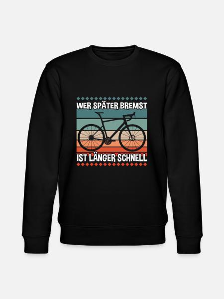 Wer Später Bremst Radfahrer - Stanley/Stella Unisex Bio-Sweatshirt CHANGER - Schwarz