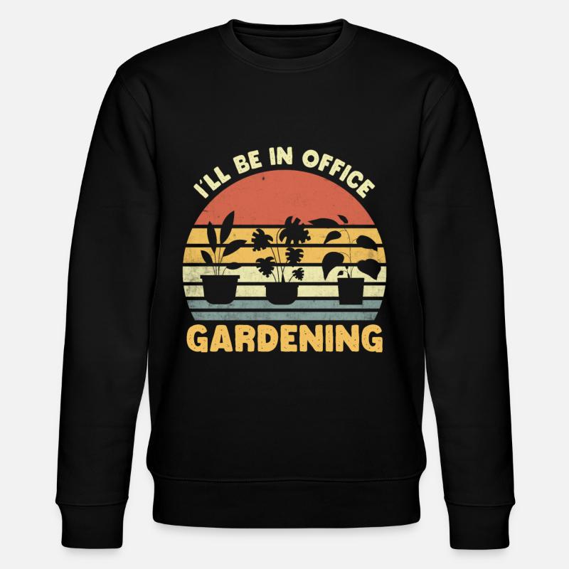 Gartentherapie Lustige Gartenarbeit - Stanley/Stella Unisex Bio-Sweatshirt CHANGER  - Schwarz