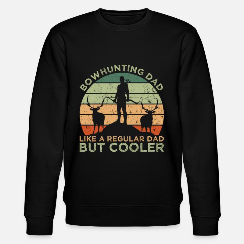 Bowhunting Dad - Stanley/Stella Unisex Bio-Sweatshirt CHANGER  - Schwarz