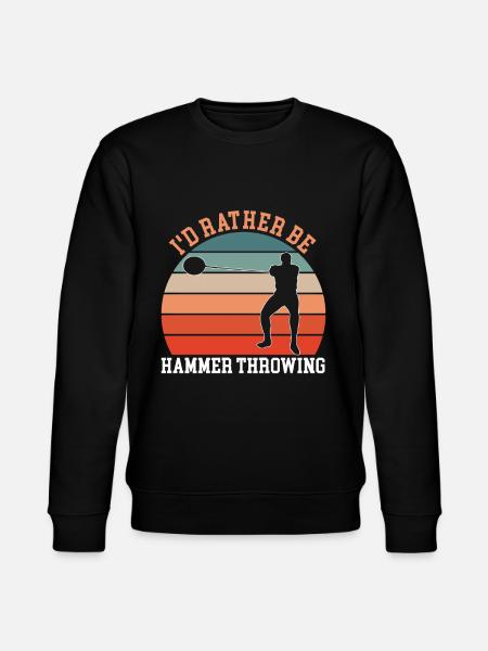 Hammer Throwing Hammerwerfen - Stanley/Stella CHANGER Unisex Organic Sweatshirt - black