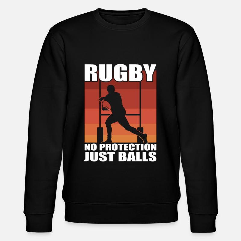 Rugby No Protections - Stanley/Stella CHANGER Unisex Organic Sweatshirt - black