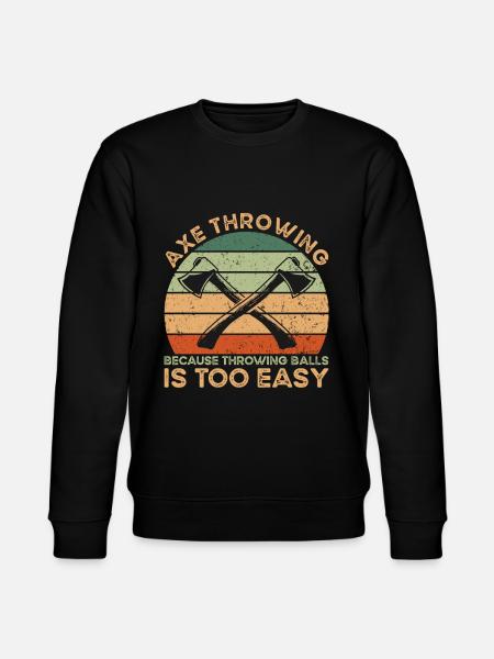 Axe Throwing Axtwurf - Stanley/Stella Unisex Bio-Sweatshirt CHANGER - Schwarz