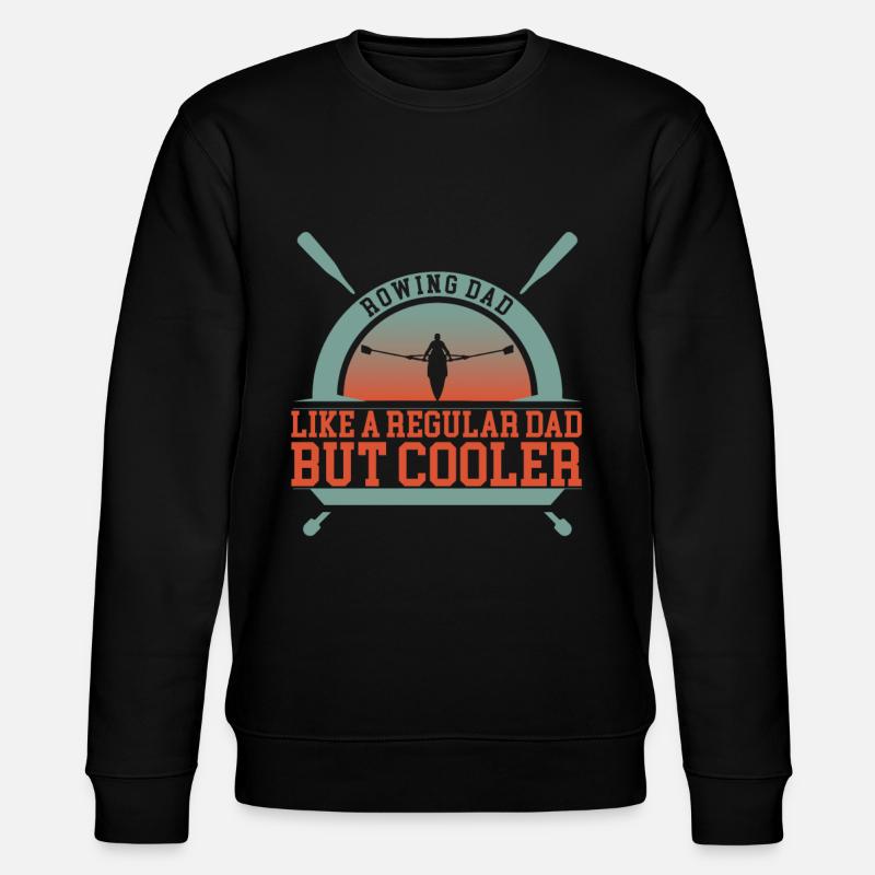 Rowing Dad - Stanley/Stella CHANGER Unisex Organic Sweatshirt - black