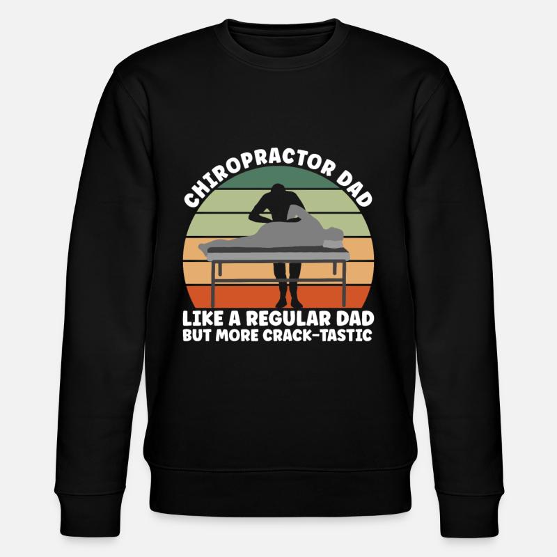 Chiropractic Dad - Stanley/Stella CHANGER Unisex Organic Sweatshirt - black