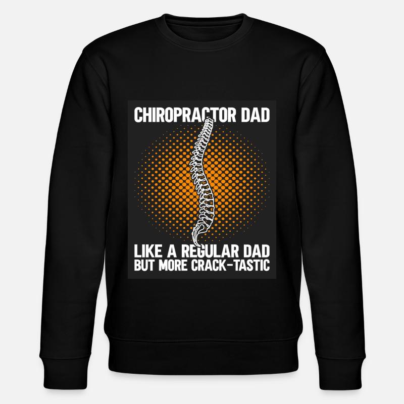 Chiropractic Dad - Stanley/Stella CHANGER Unisex Organic Sweatshirt - black