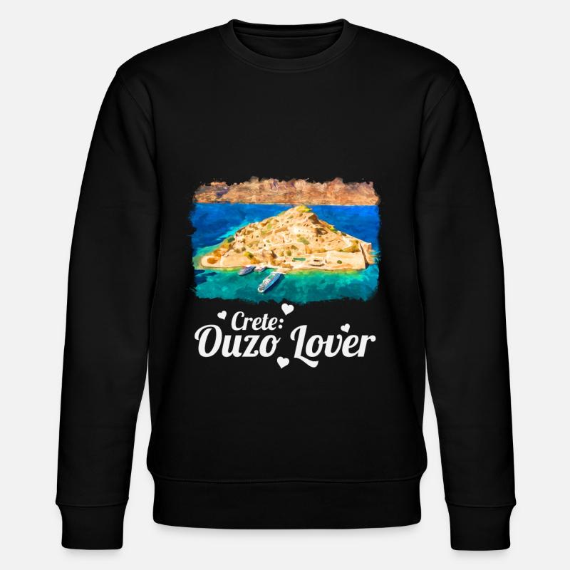Crete Ouzo Lover - Stanley/Stella CHANGER Unisex Organic Sweatshirt - black