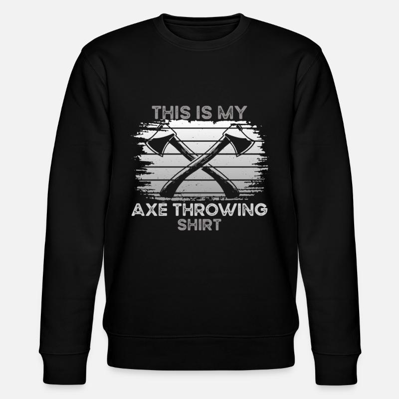Axe Throwing - Stanley/Stella CHANGER Unisex Organic Sweatshirt - black