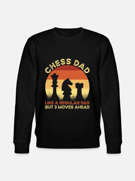 Chess Dad Chess Player - Stanley/Stella CHANGER Unisex Organic Sweatshirt - black