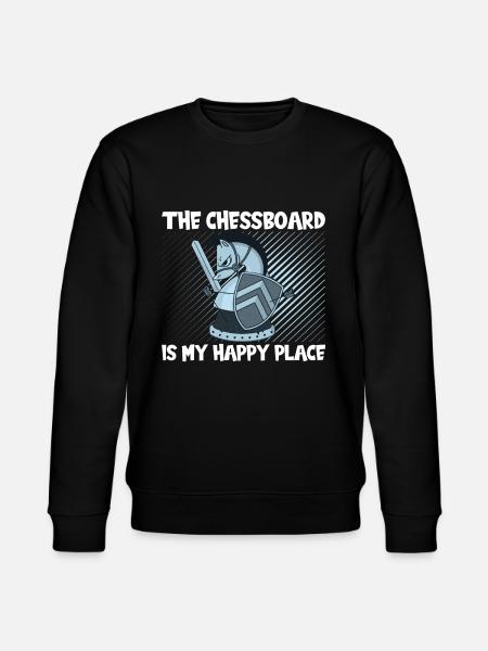 Chess Happy Place - Stanley/Stella CHANGER Unisex Organic Sweatshirt - black