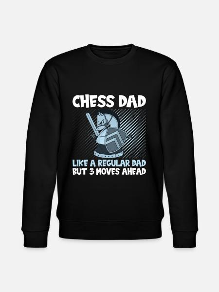 Chess Dad Chess Player - Stanley/Stella CHANGER Unisex Organic Sweatshirt - black