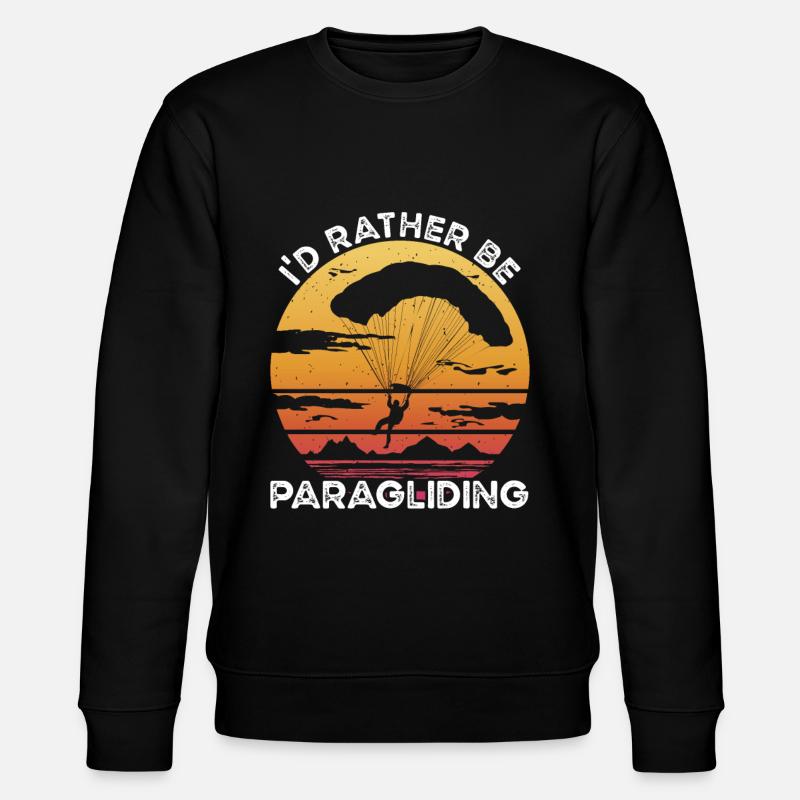 Rather Be Paragliding - Stanley/Stella Unisex Bio-Sweatshirt CHANGER  - Schwarz