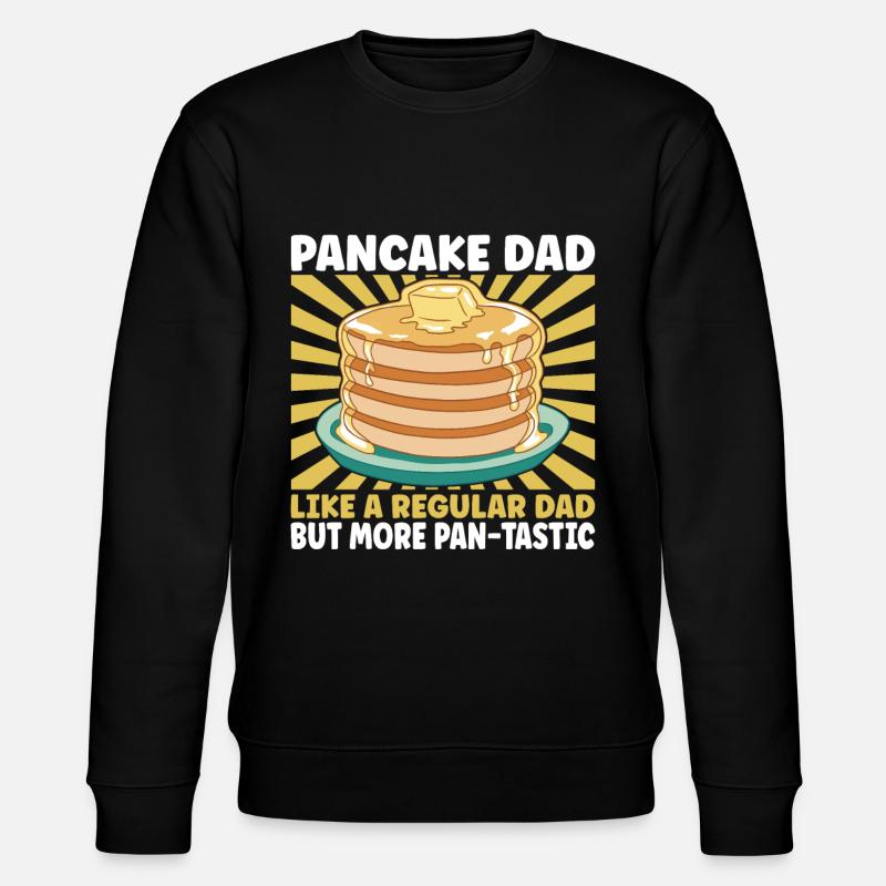 Pancake Dad - Stanley/Stella Unisex Bio-Sweatshirt CHANGER  - Schwarz
