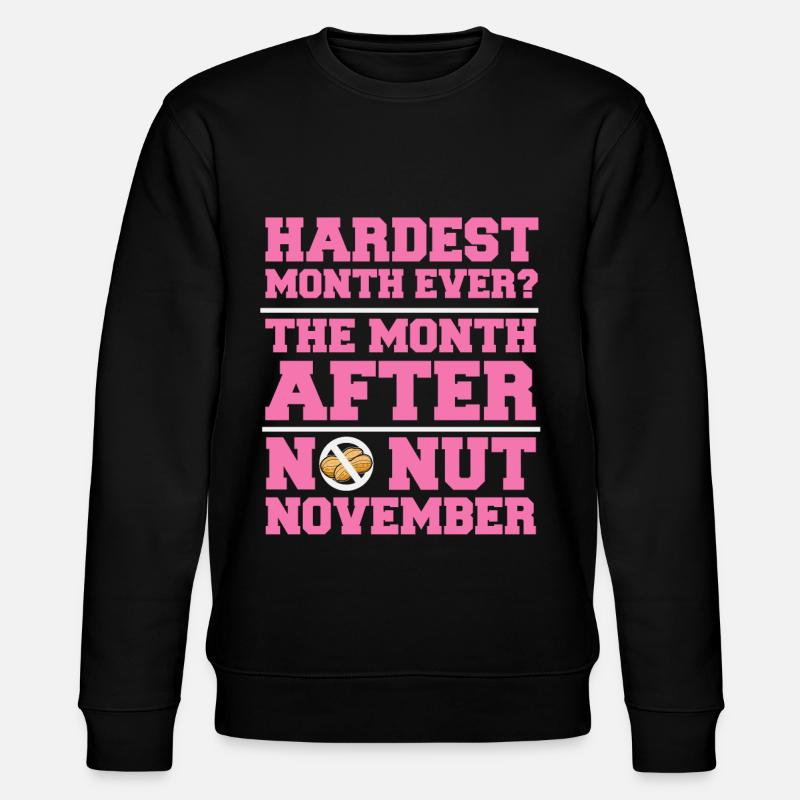 No Nut November - Stanley/Stella Unisex Bio-Sweatshirt CHANGER  - Schwarz