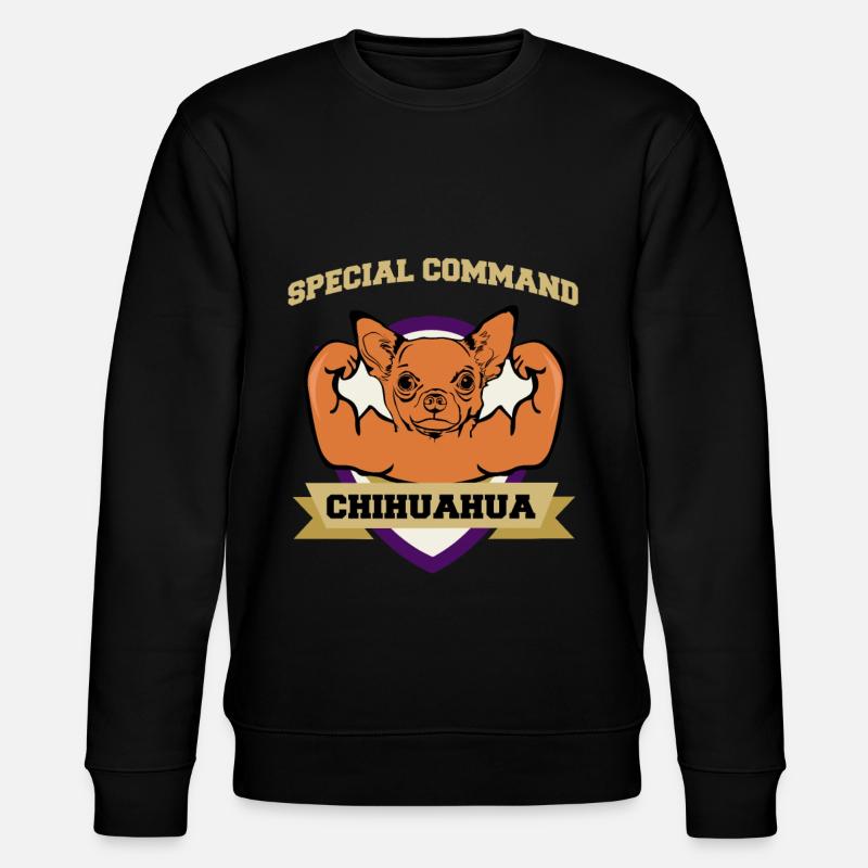 Special Command Chihuahua - Stanley/Stella Unisex Bio-Sweatshirt CHANGER  - Schwarz